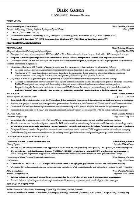 Resume Example
