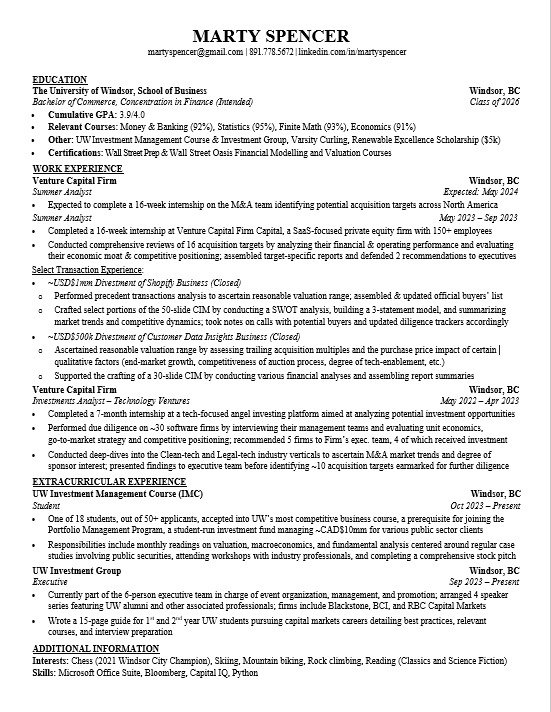 Resume Example
