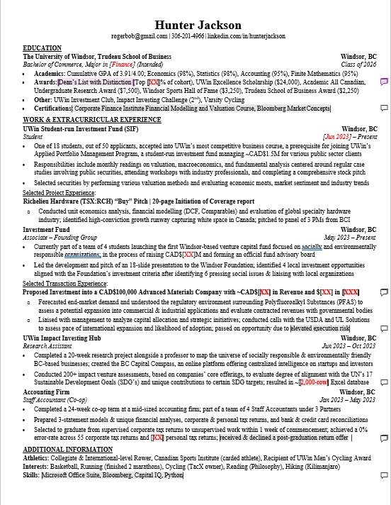 Resume Example
